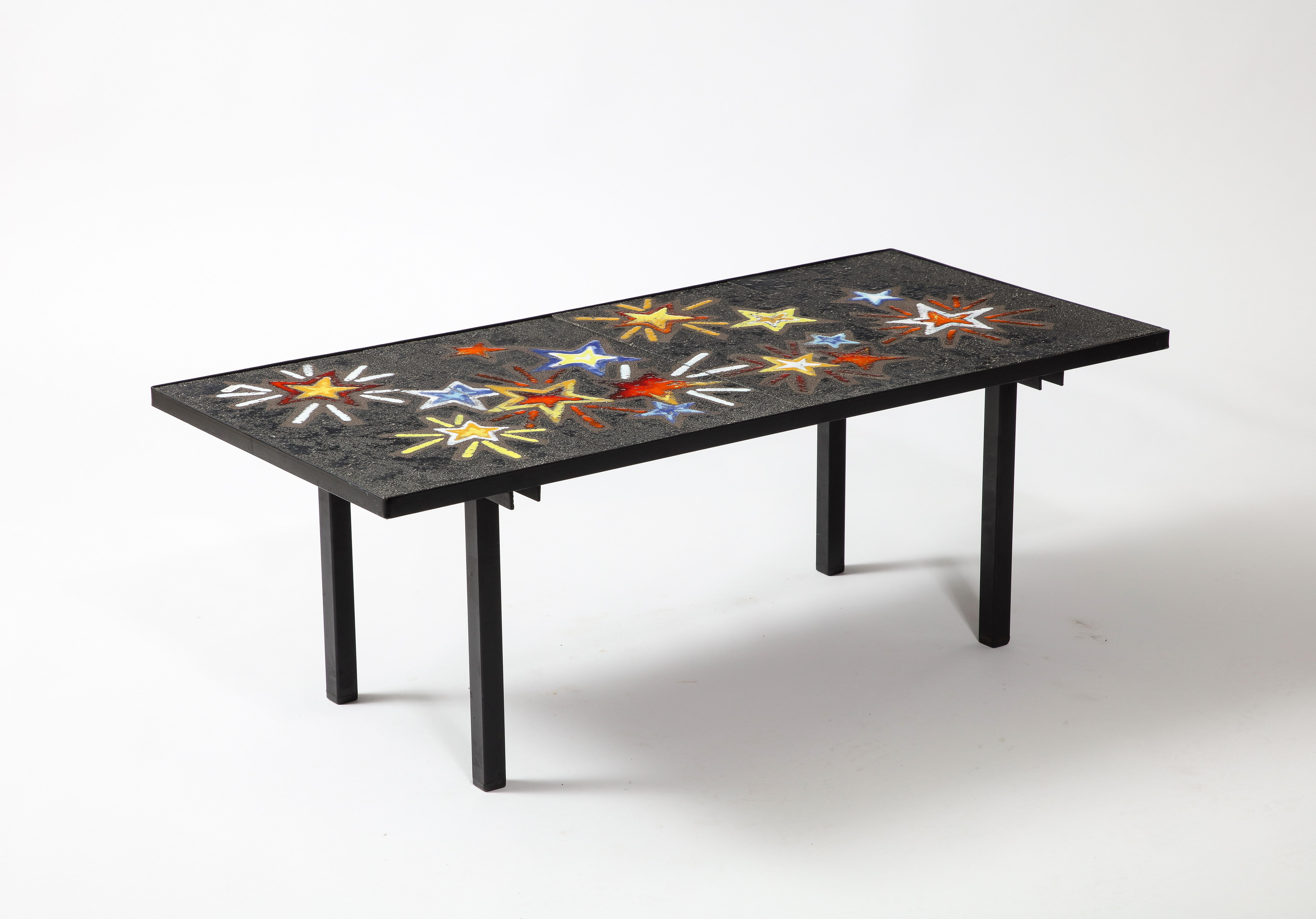 70s tiled coffee table