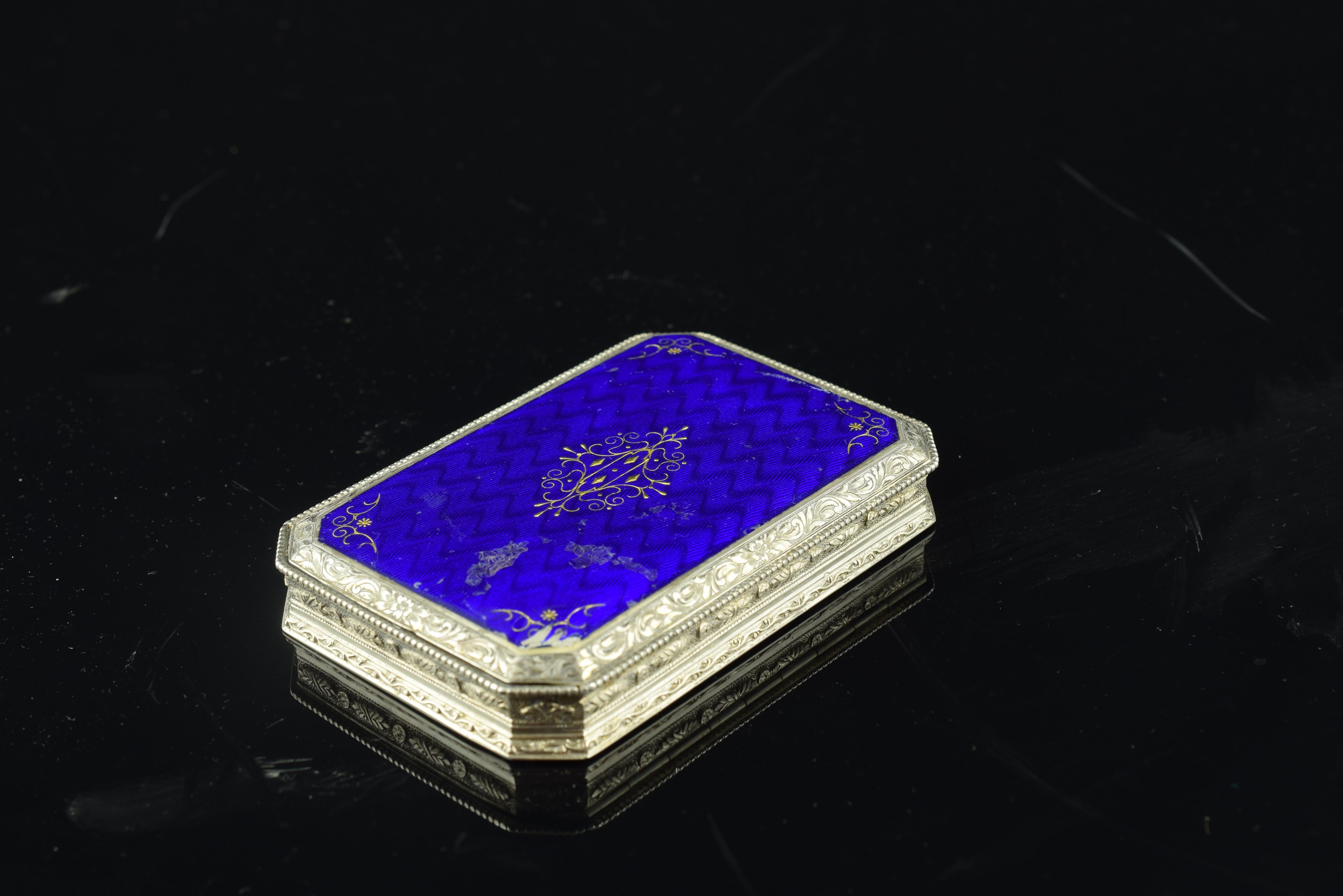 Enameled Silver Box, 19th Century 3