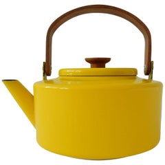 Enameled Yellow Teapot by Michael Lax for Copco, Spain, 1960