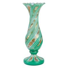 Enameled and Gilded Opaline Vase