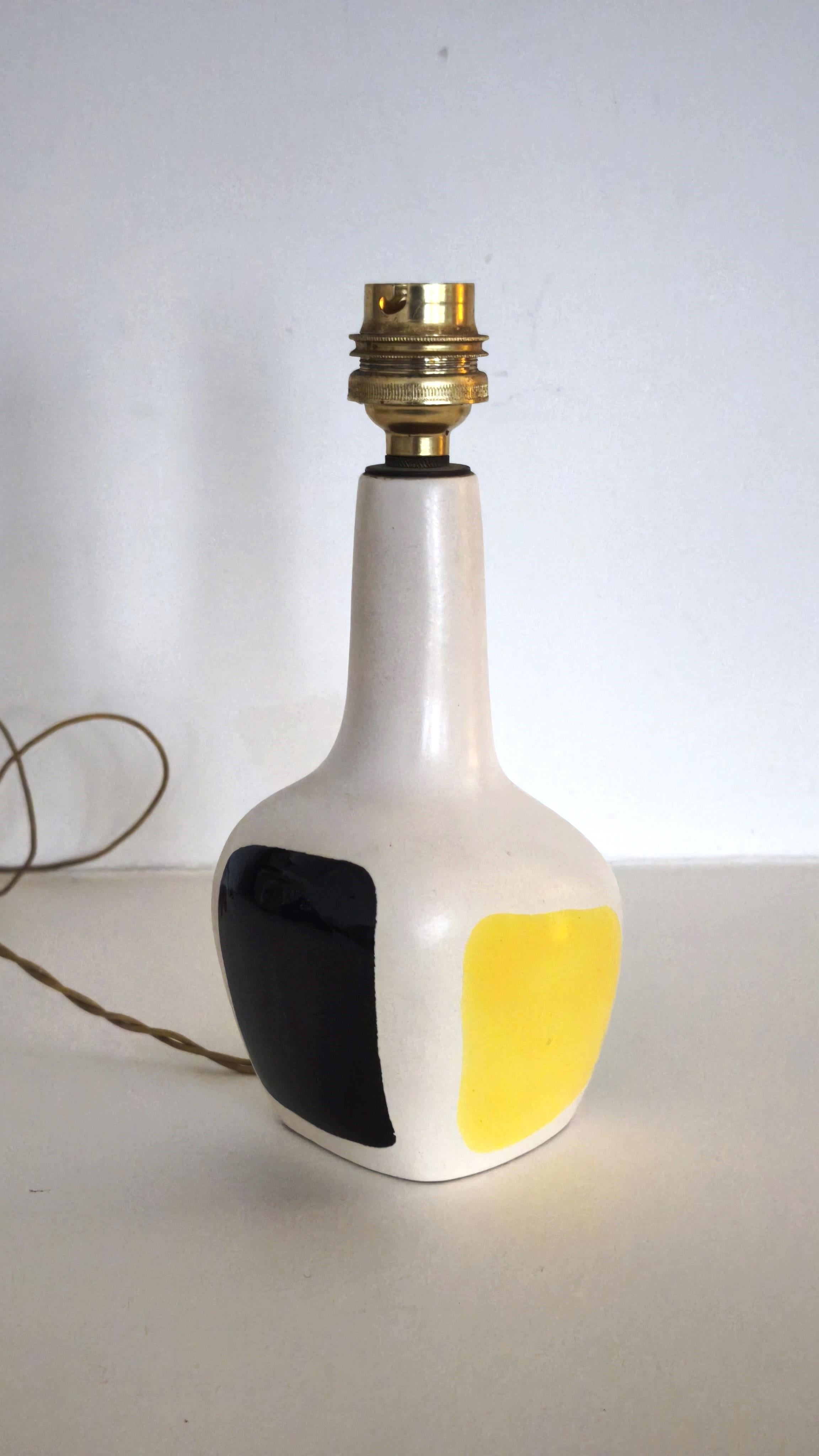 Lampe en céramique émaillée, années 1950, attribuée à Roland Brice - Biot -France en vente 4