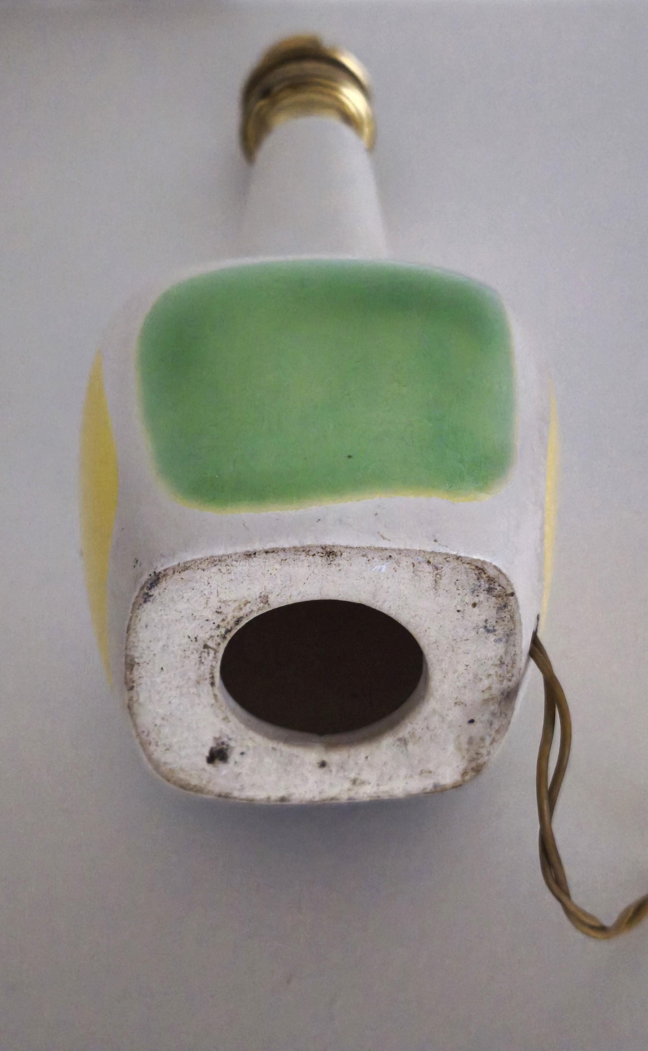 Lampe en céramique émaillée, années 1950, attribuée à Roland Brice - Biot -France en vente 7