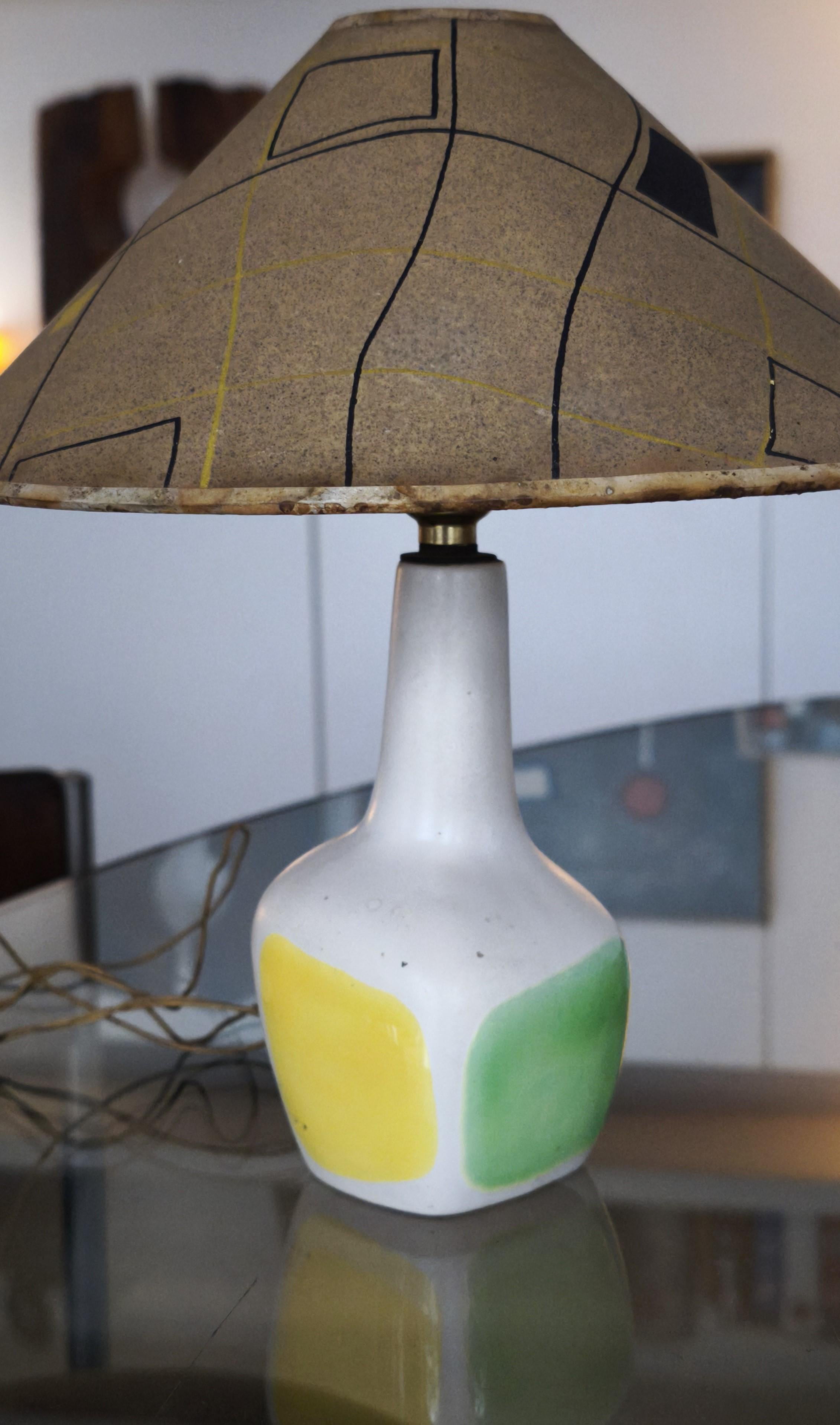 Lampe en céramique émaillée, années 1950, attribuée à Roland Brice - Biot -France en vente 12