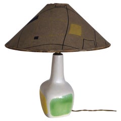 Enamelled ceramic lamp, 1950s, attributed to Roland Brice - Biot -France