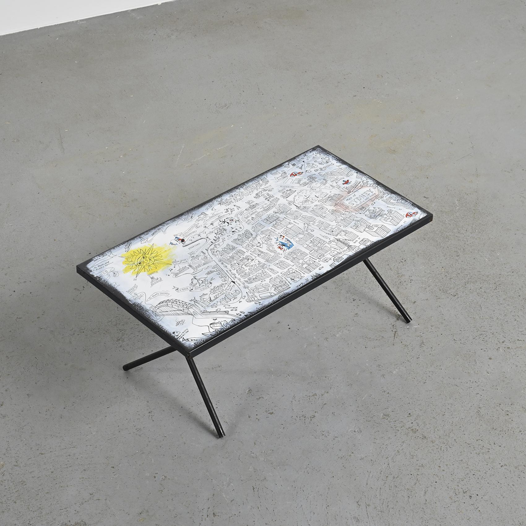 Enamelled coffee table by Bernard Hesling, Sydney, circa 1970 For Sale 3
