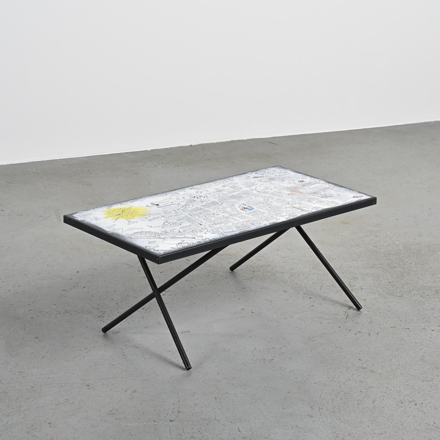 Enamelled coffee table by Bernard Hesling, Sydney, circa 1970 For Sale 2