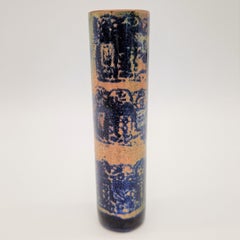 Enamelled mid century vase from Björn Engo. Norway 1950 - 1959