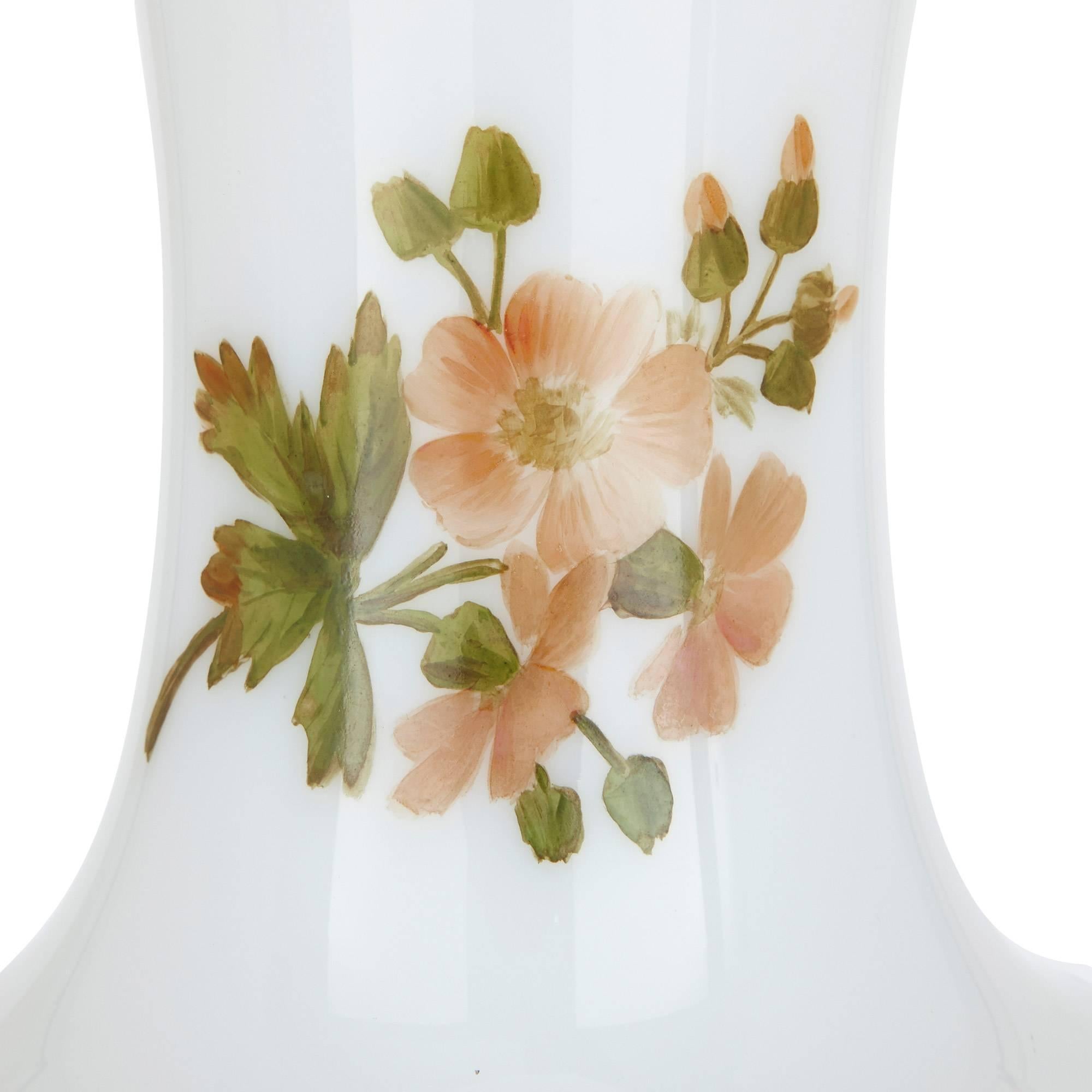baccarat opaline glass vase