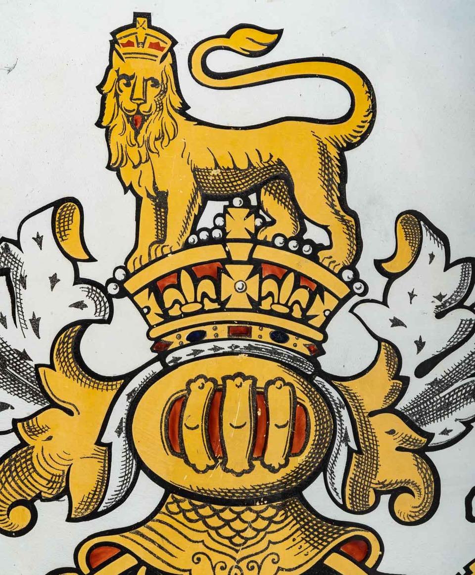 Européen plaque émaillée du Consulat d'Angleterre