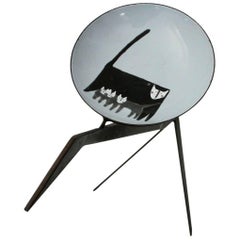 Enamelled Steel Bowl with Stand by Siva, 1960s