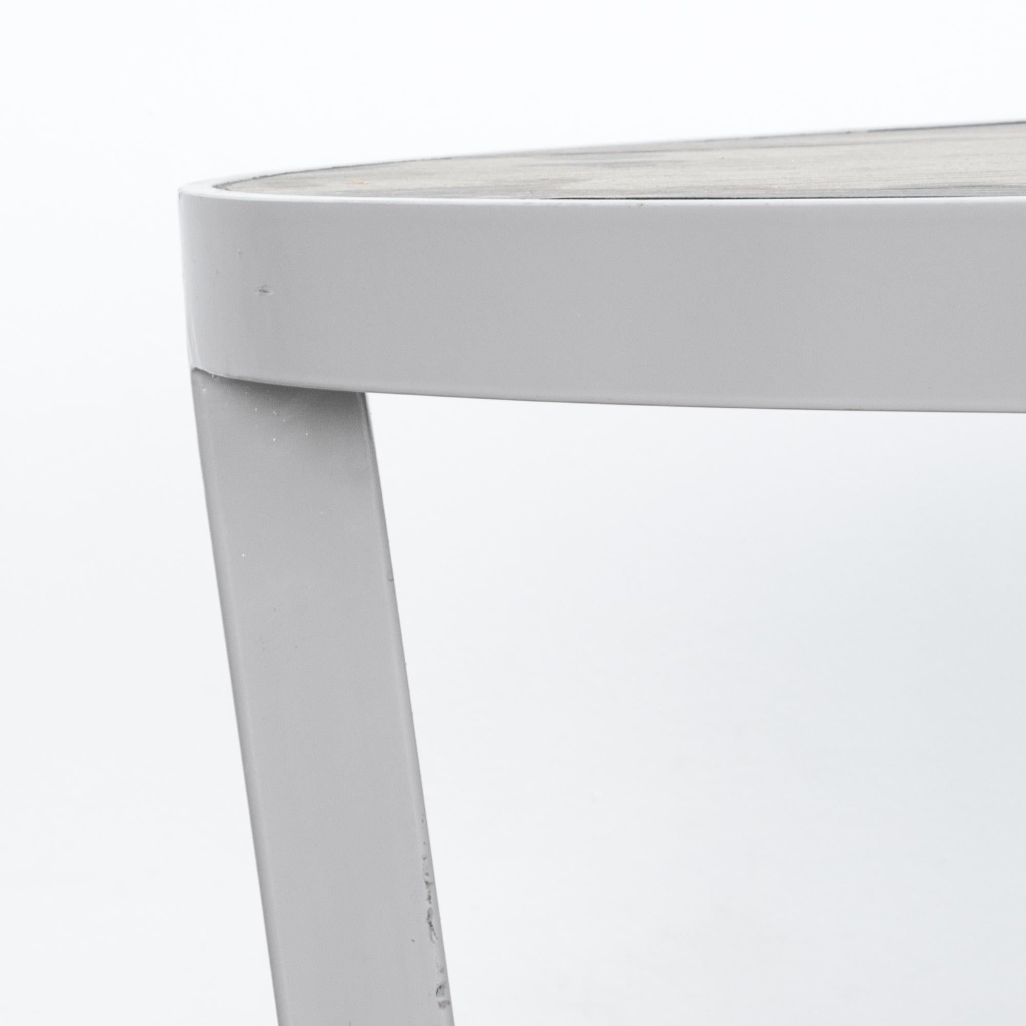 Enamelled Steel Table with Oak Top For Sale at 1stDibs enamel coffee