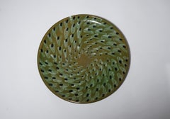 Enamelled Terracotta Plate by Carla Accardi