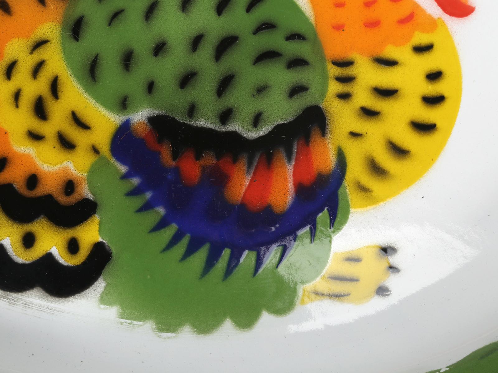 Enamelware Turkey Platter, American 1950s In Good Condition In Chicago, IL