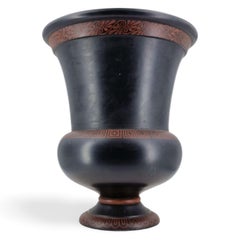 Encaustic Painted Basalt Vase, Wedgwood, circa 1785