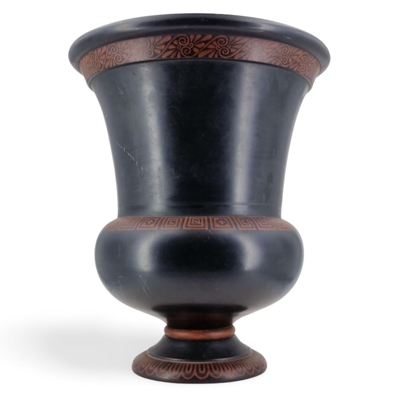 Enkaustisch bemalte Basaltvase, Wedgwood, um 1785 (Englisch) im Angebot
