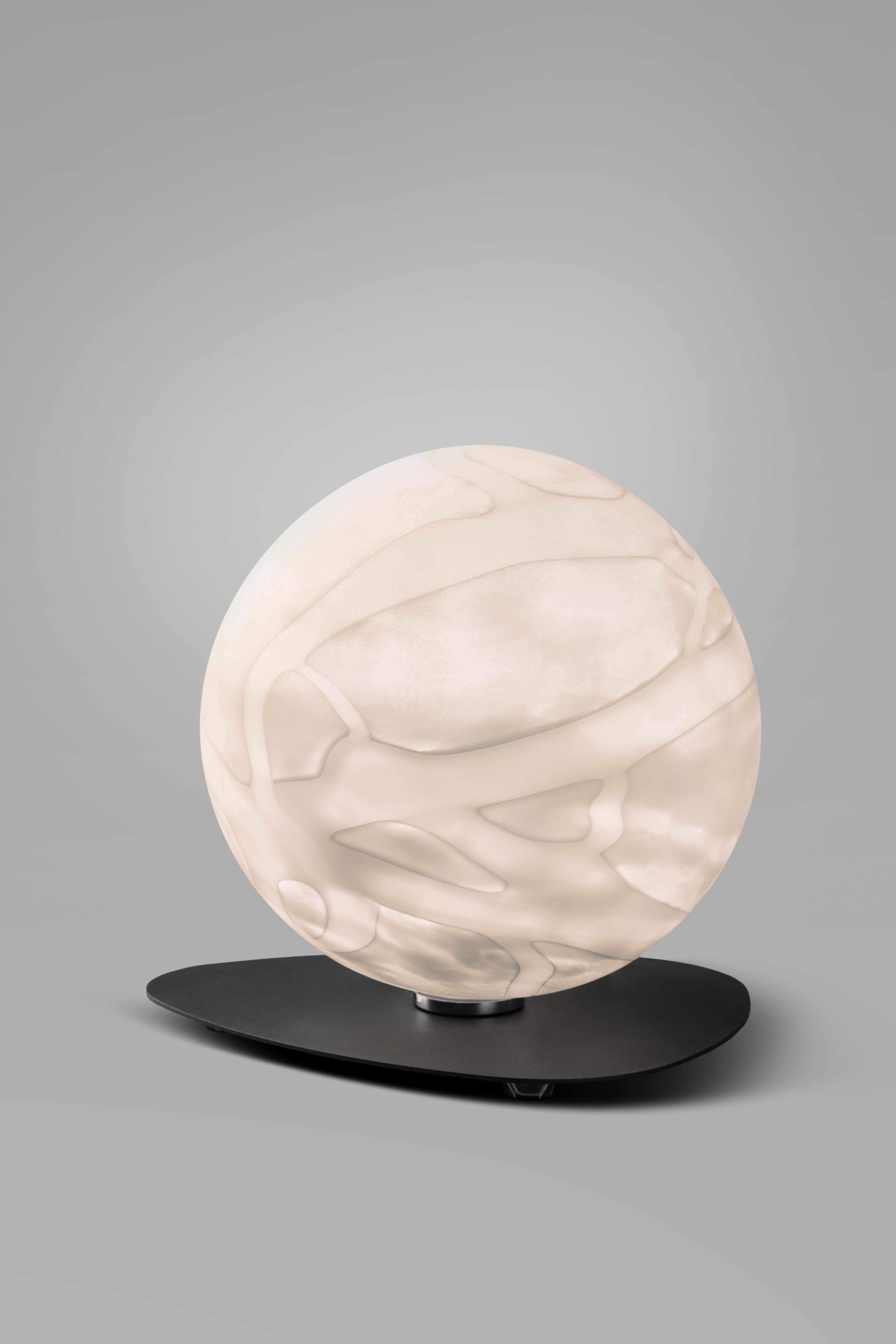 Enceladus Sculpted Table Lamp, Ludovic Clément D’armont In New Condition For Sale In Geneve, CH