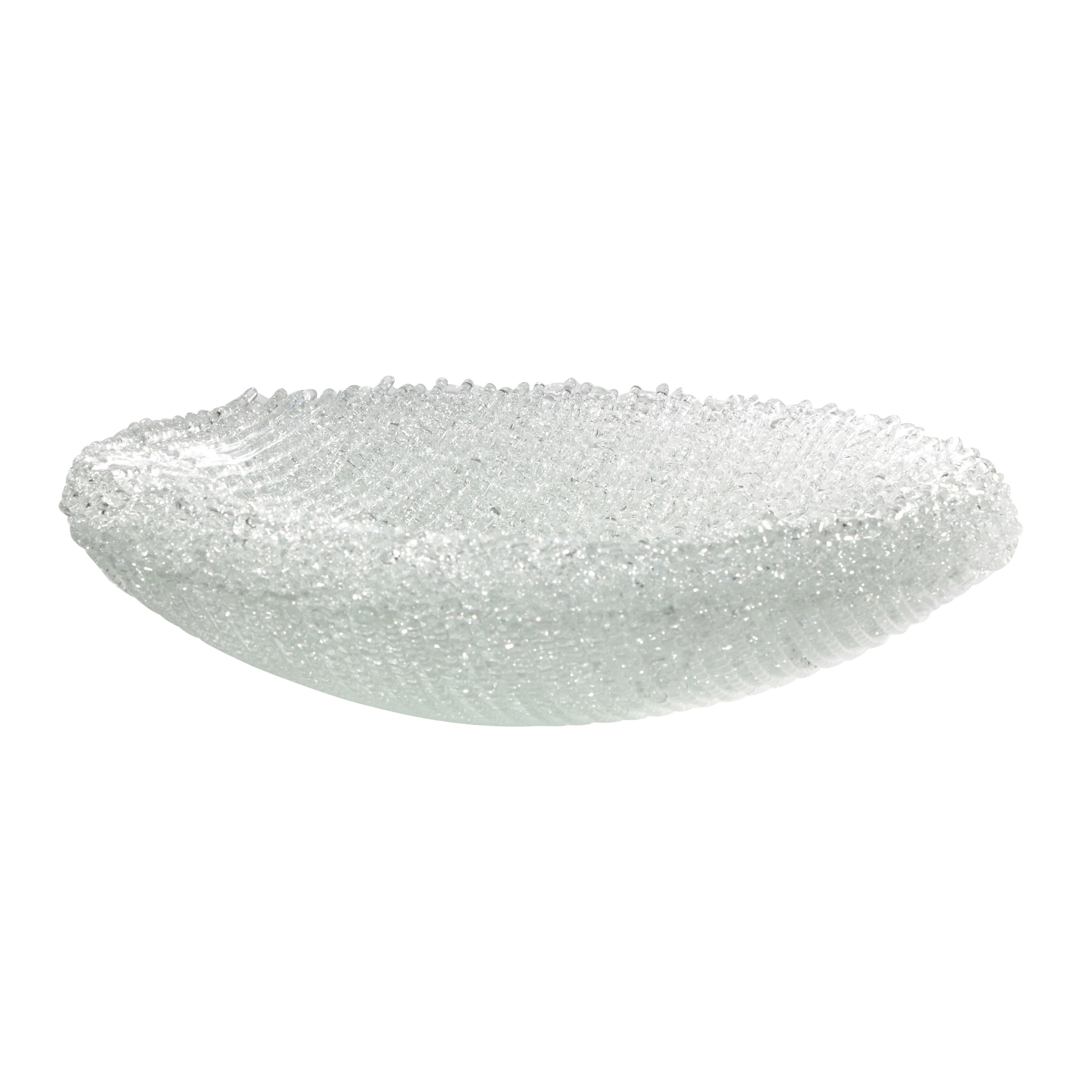 Enceladus, Unique Woven Clear Glass Sculptural Centrepiece by Cathryn Shilling