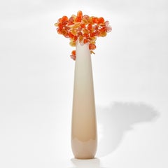 Enchanted Dawn in Oranges I, an Abstract Glass Tree Sculpture by Louis Thompson
