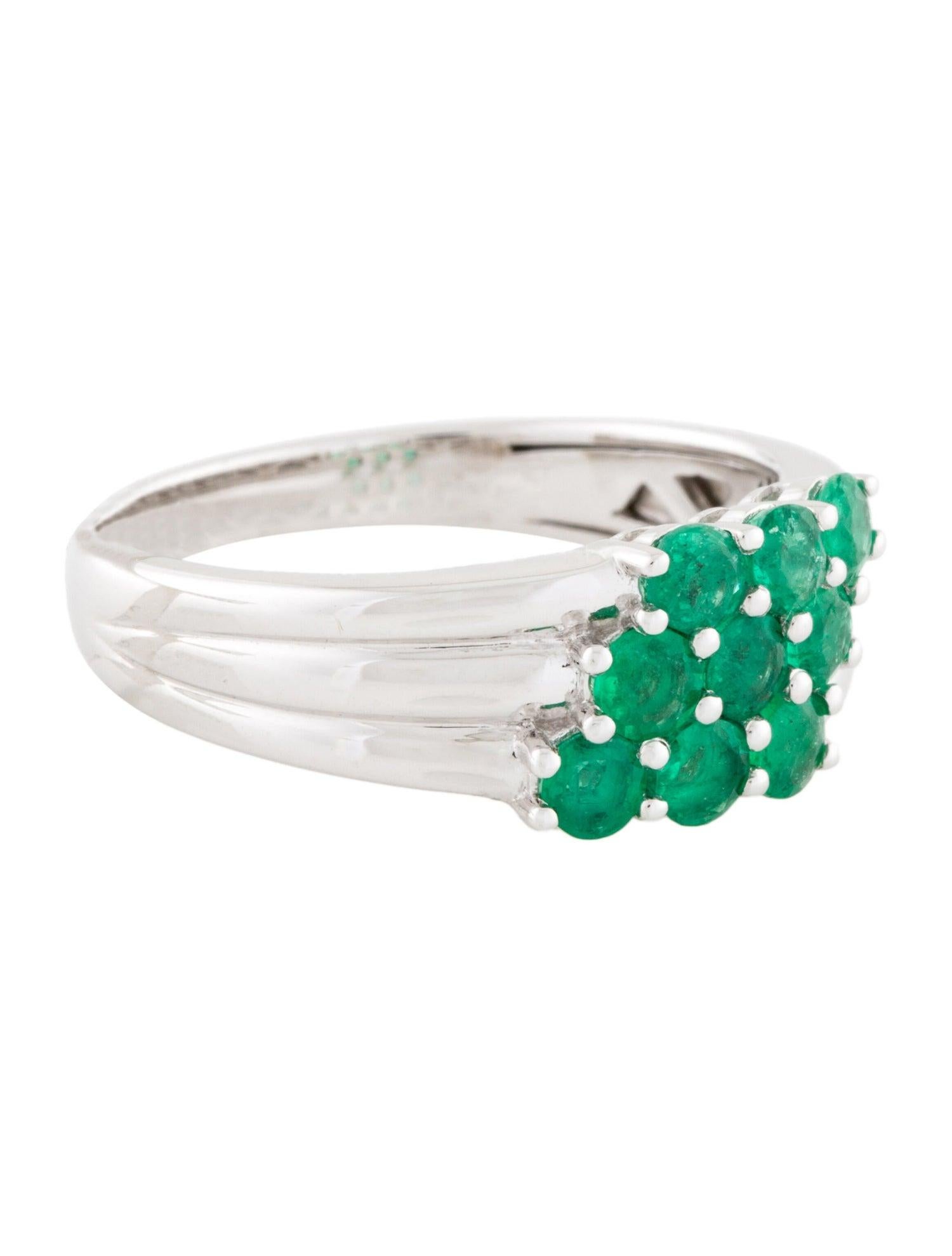 Immerse yourself in the captivating allure of our Forest Ferns collection with the Enchanted Emerald Ring. This exquisite piece features a resplendent emerald that captures the essence of lush, verdant forests. Crafted with meticulous attention to