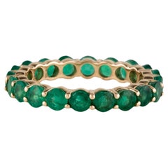 Luxe 14K Emerald Eternity Band - 2.02ctw - Timeless Green Beauty