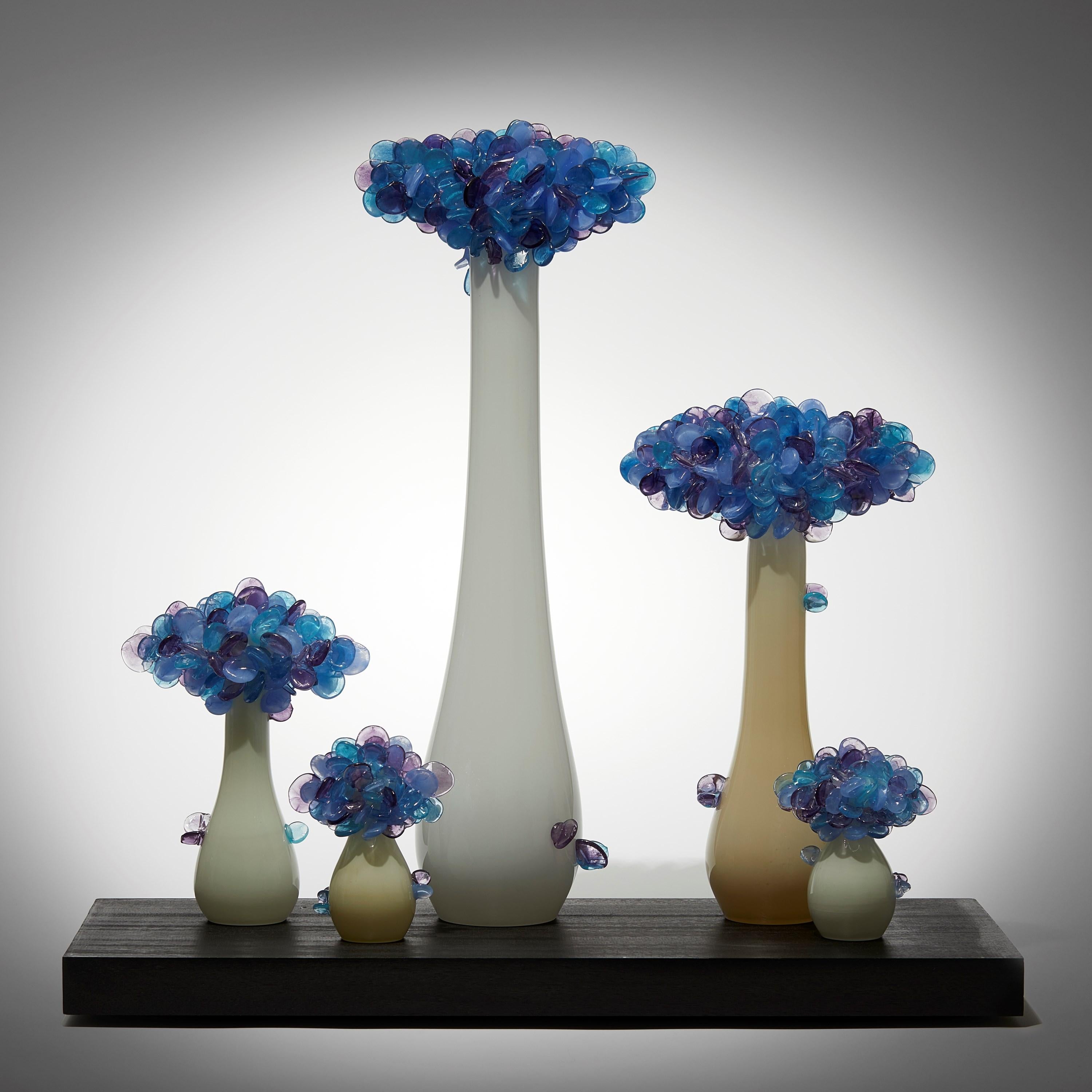 Hand-Crafted Enchanted Mori Dawn, a tree & bonsai inspired glass artwork by Louis Thompson For Sale
