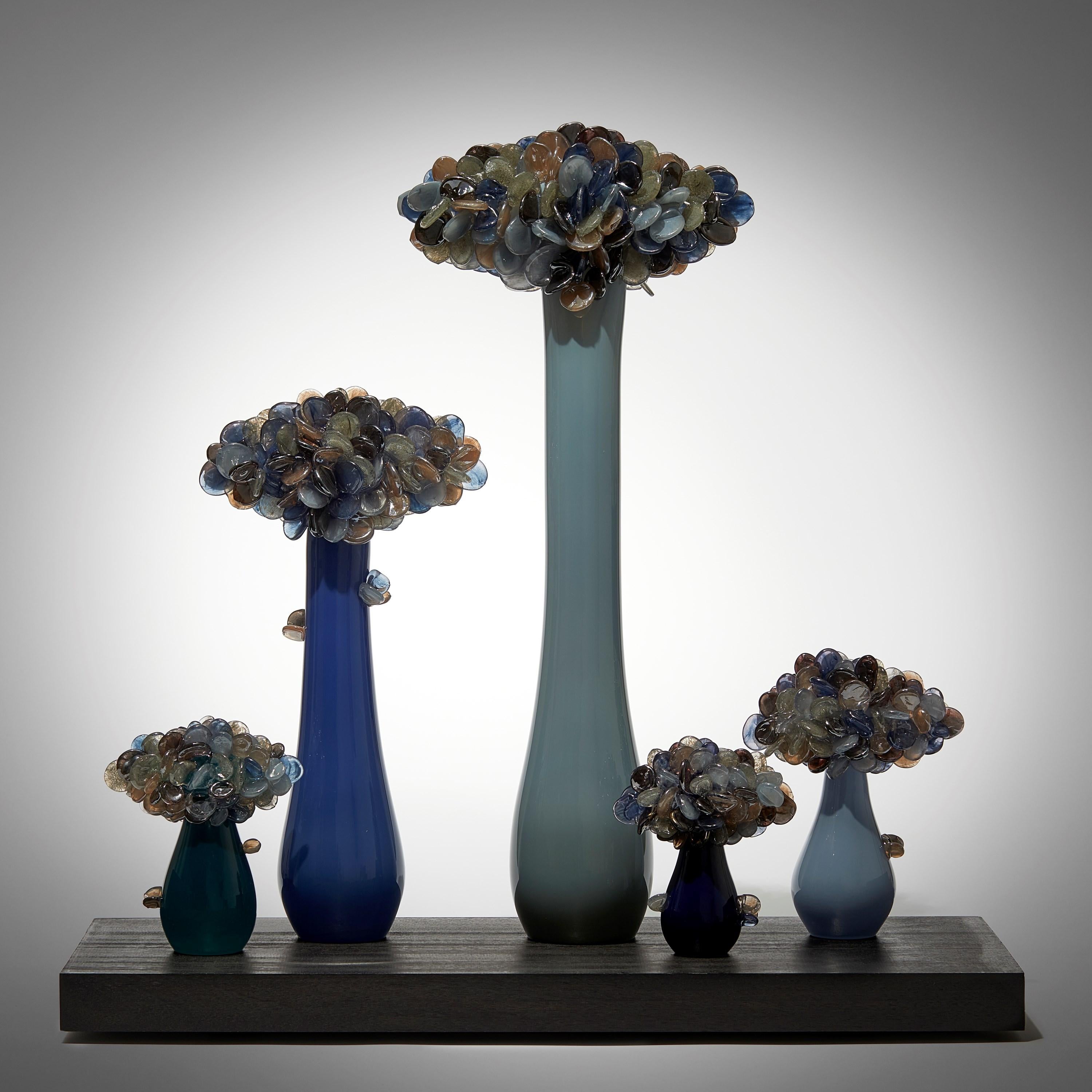Enchanted Mori Dusk, a tree & bonsai inspired glass artwork by Louis Thompson In New Condition For Sale In London, GB