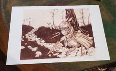 "Enchanted Path" Édition limitée d'une gravure d'archives par Louis Shields