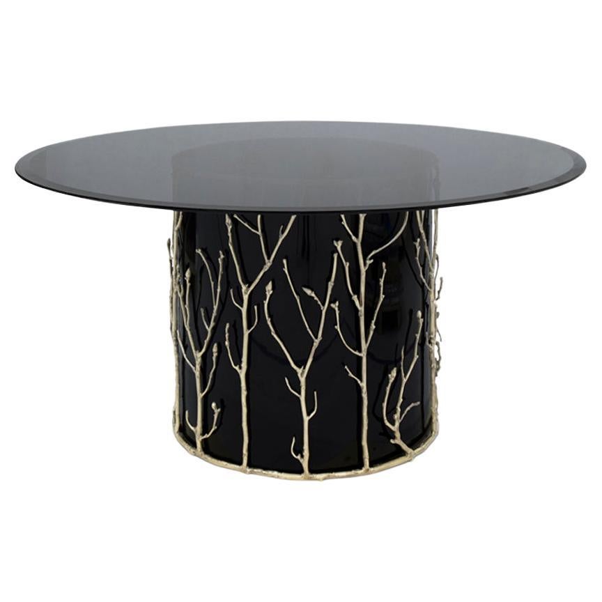 Enchanted Glass Top Round Dining Table