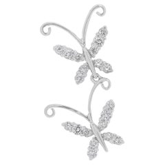 Enchanting 0.30ct Natural Diamond Butterfly Pendant in 18K White Gold
