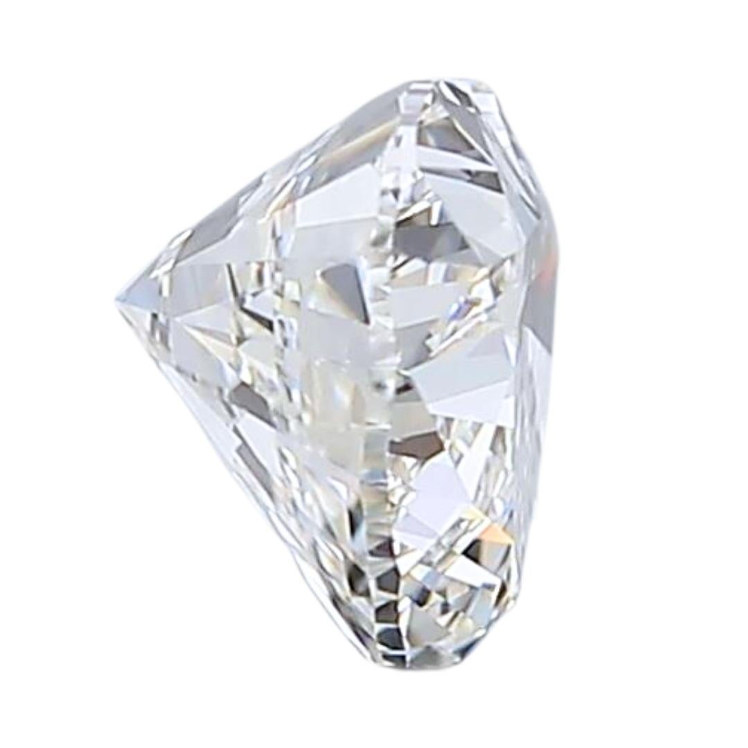 Enchanting 0.53ct Ideal Cut Heart-Shaped Diamond - GIA Certified In New Condition For Sale In רמת גן, IL