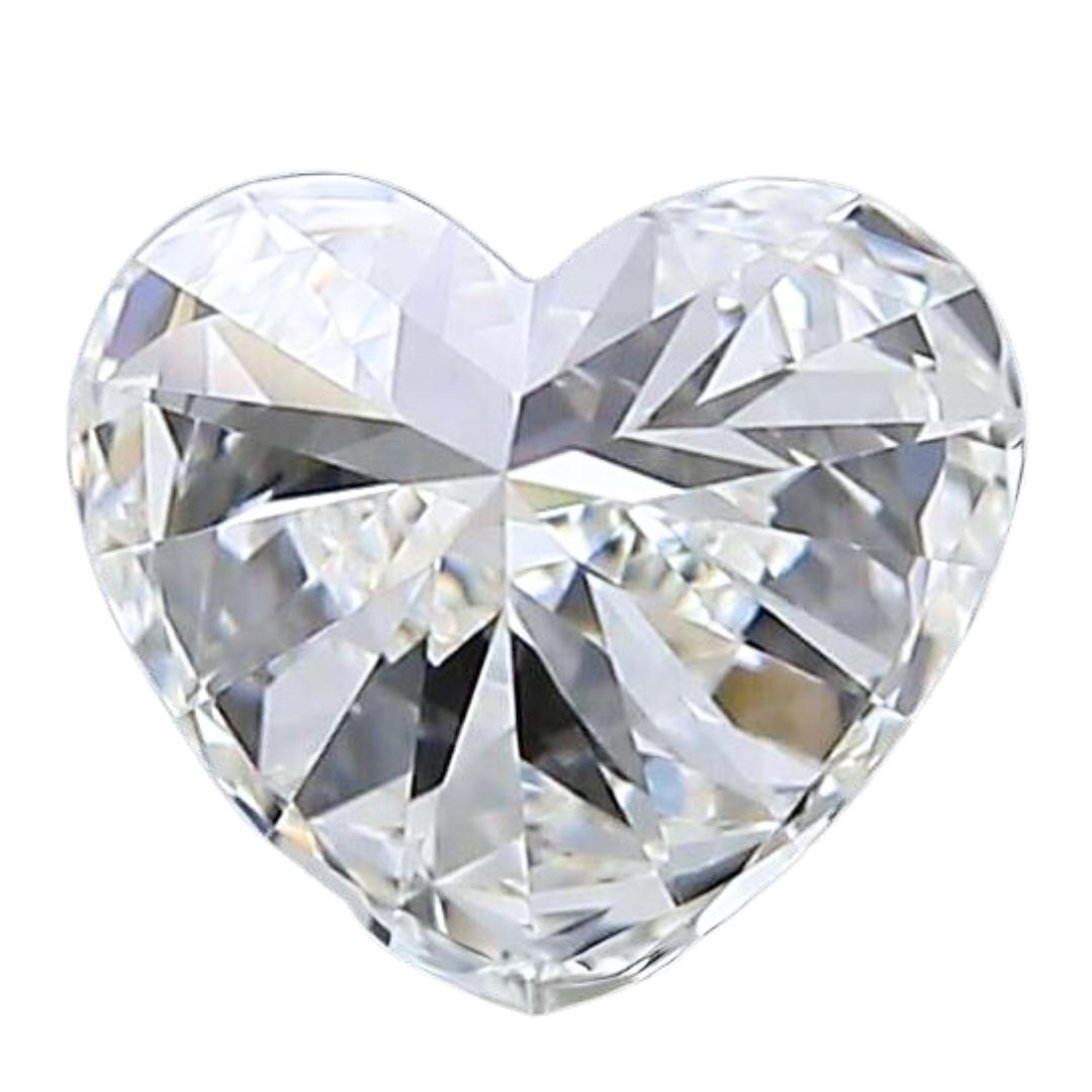 Women's Enchanting 0.53ct Ideal Cut Heart-Shaped Diamond - GIA Certified For Sale