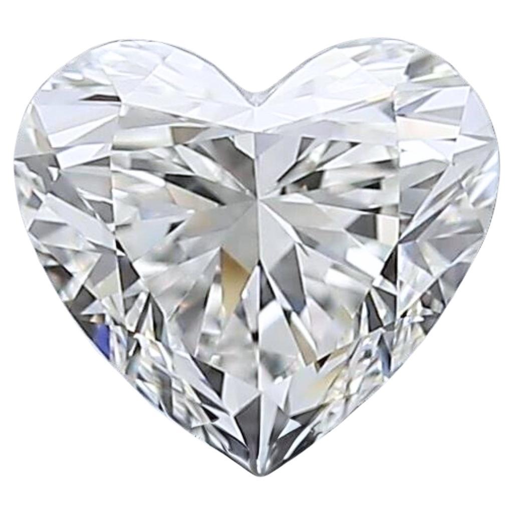 Enchanting 0.53ct Ideal Cut Heart-Shaped Diamond - GIA Certified For Sale