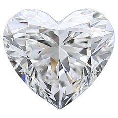 Charmant diamant en forme de cœur à taille idéale de 0,53 ct - certifié GIA