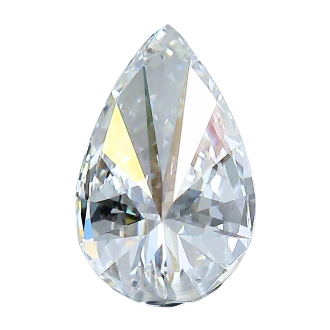 Women's Enchanting 0.90ct Ideal Cut Pear-Shaped Diamond - GIA Certified For Sale