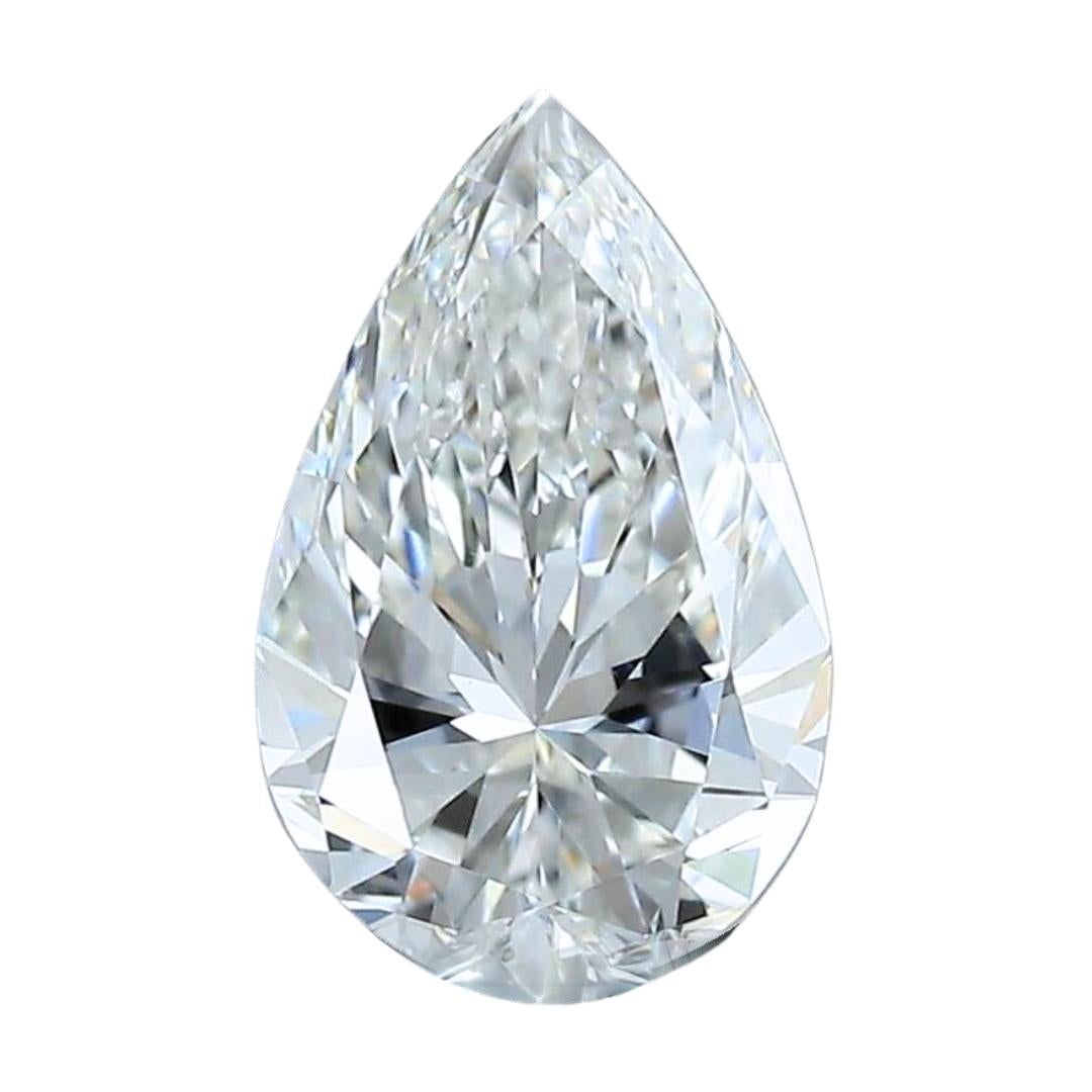 Enchanting 0.90ct Ideal Cut Pear-Shaped Diamond - GIA Certified For Sale 2