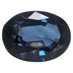 Enchanteresse 1.00ct Dark Blue Oval Sapphire Loose Gemstone (Saphir ovale bleu foncé en vrac)