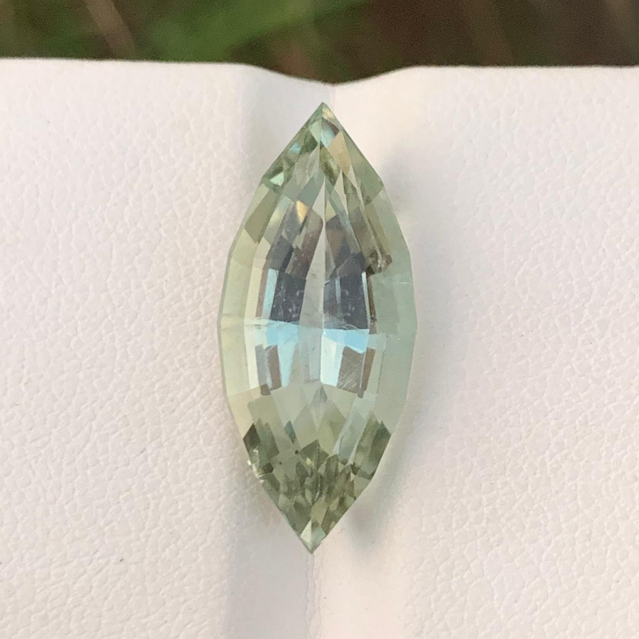 Marquise Cut Enchanting 11.40 Carat Marquise Shape Loose Green Amethyst Necklace Gemstone