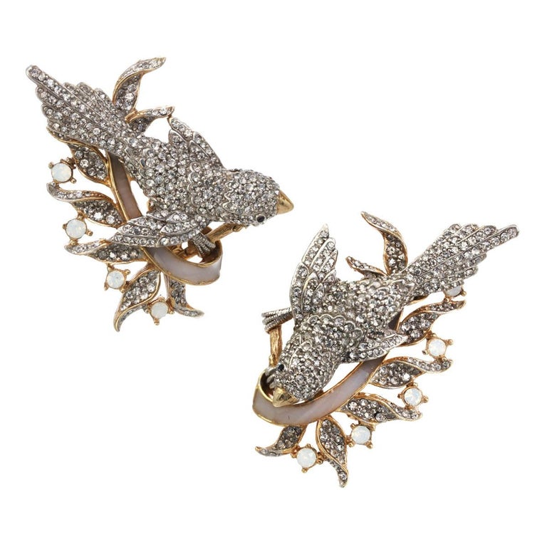 Ines x Ciner Enchanting Bird earring