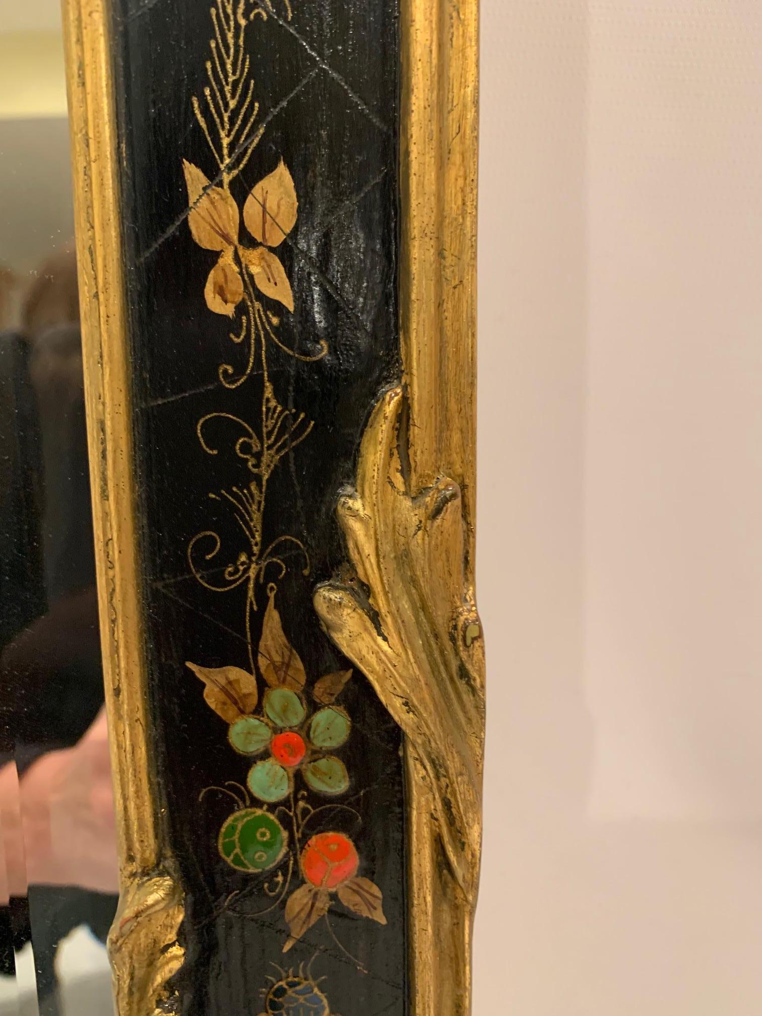 gold chinoiserie mirror