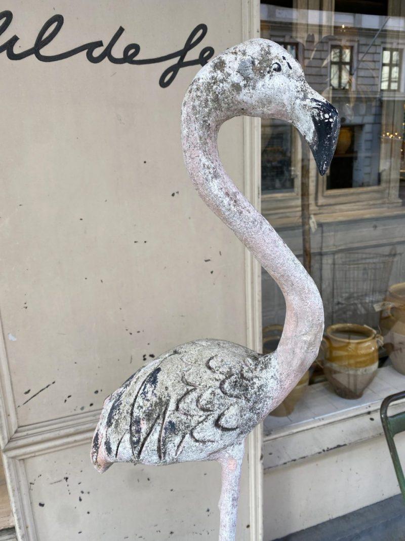 Cast Enchanting Flamingo Figurine 1970s France For Sale