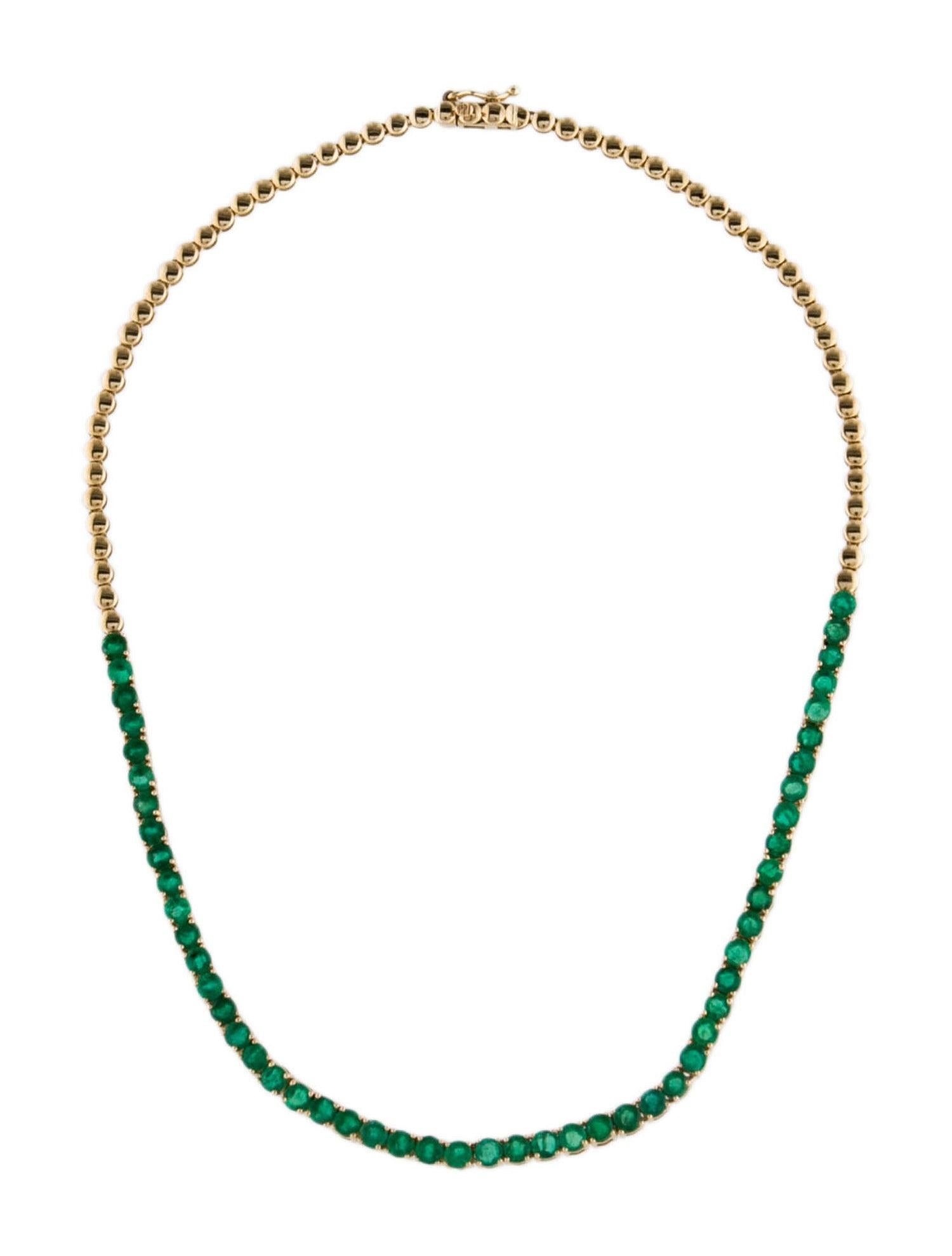 Women's Luxury 14K Emerald Collar Necklace 7.90ctw  Elegant & Timeless Jewelry Piece For Sale