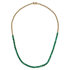 Collier collier d'émeraudes 14 carats de luxe de 7,90 carats  Pièce de joaillerie Elegance et Timeless