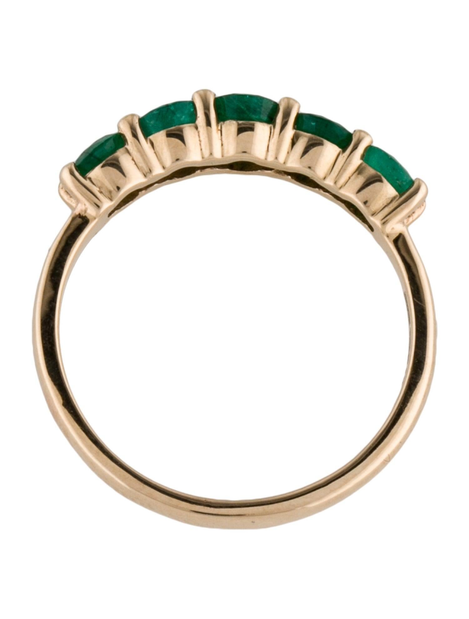 Luxuriöser 14K Smaragd-Ring mit Smaragd  Größe 5.75  Atemberaubender grüner Edelsteinschmuck im Zustand „Neu“ in Holtsville, NY