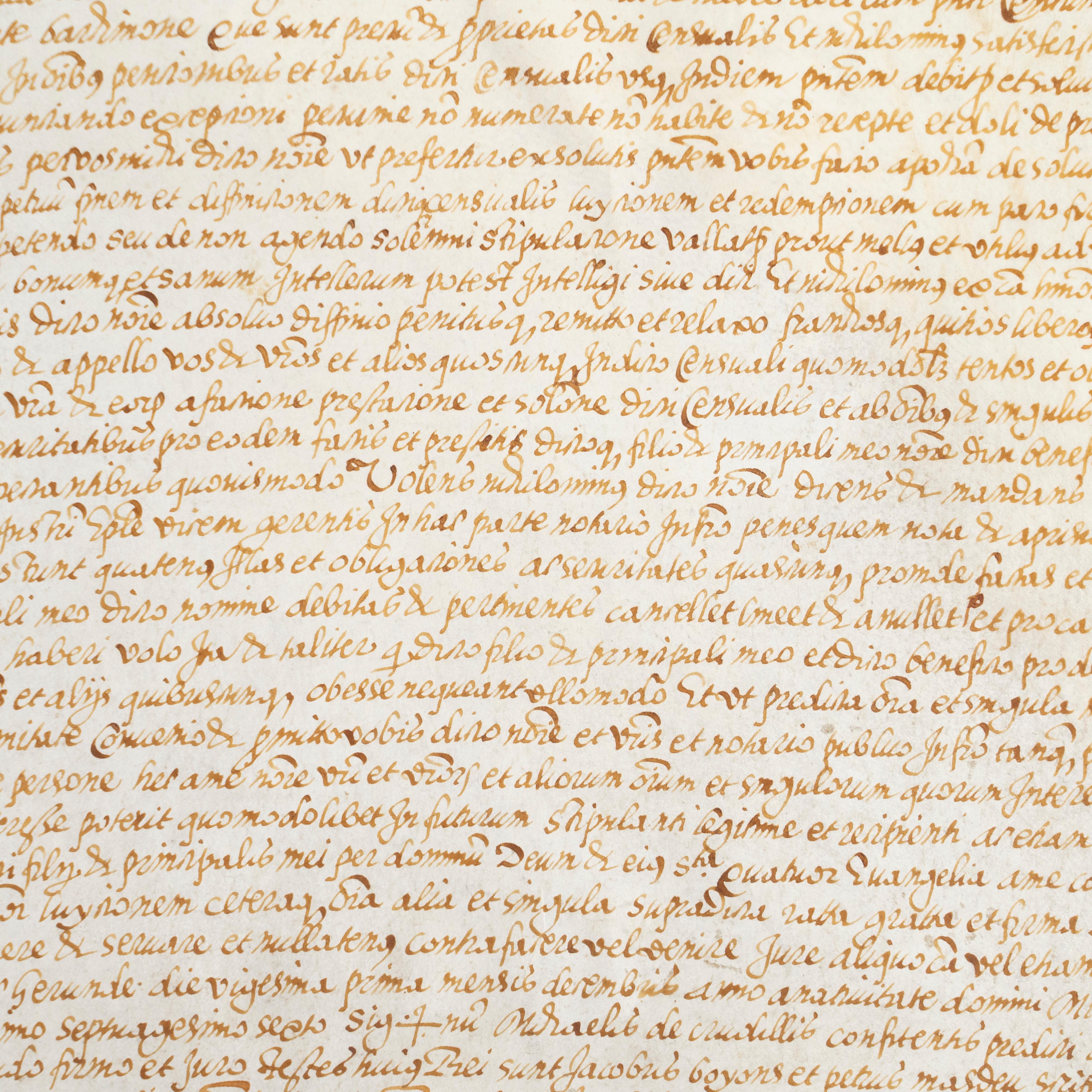 Country Enchanting Handwritten Antique Parchment: A Timeless Spanish Treasure For Sale