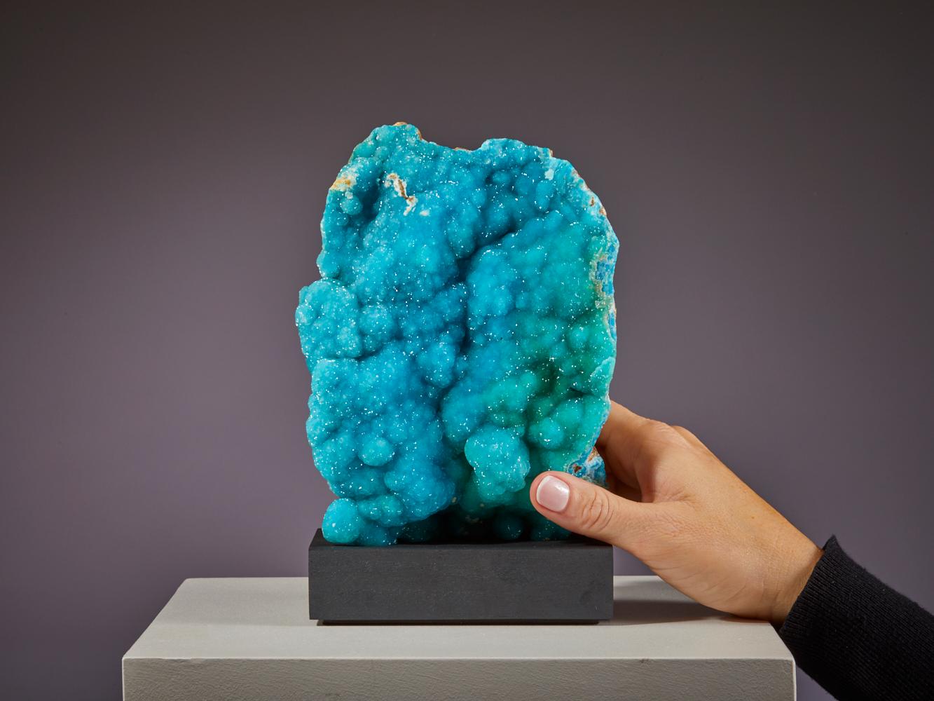 Hémimorphite enchanteresse : Merveille de pierre bleue de Chine en vente 11