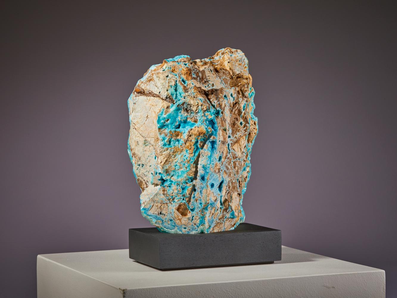 XVIIIe siècle et antérieur Hémimorphite enchanteresse : Merveille de pierre bleue de Chine en vente