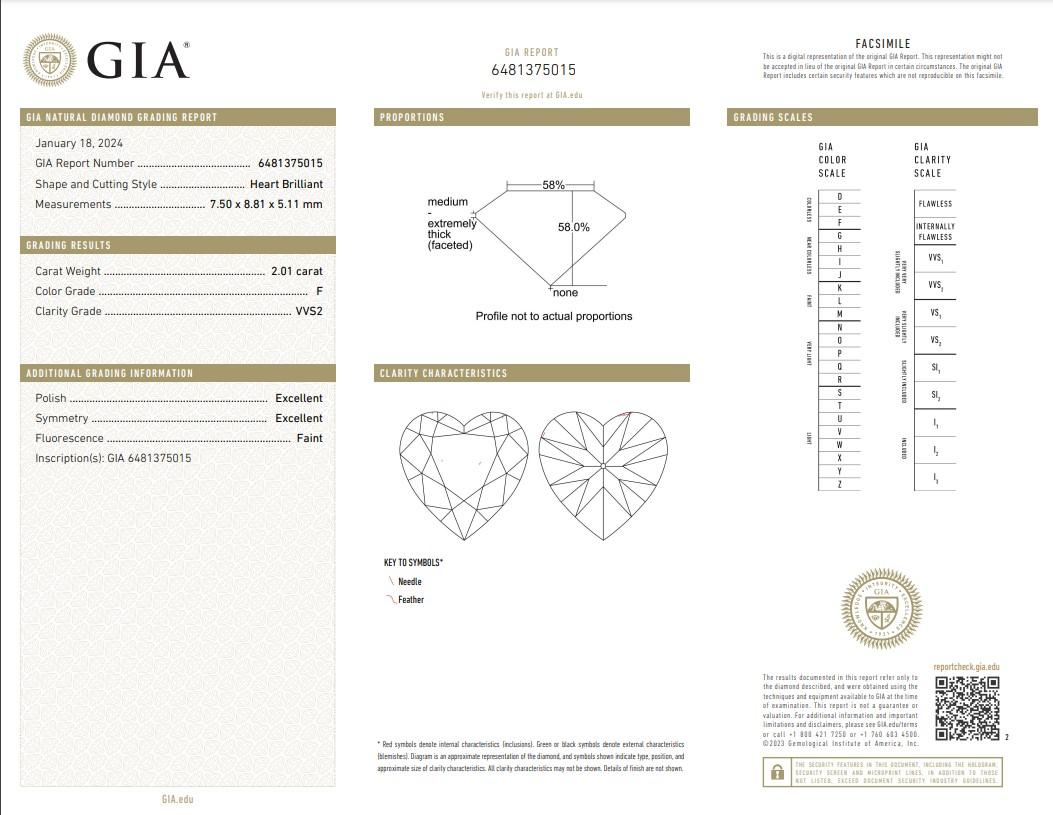 Enchanting Ideal Cut 1pc Natural Diamond w/2.01

Introducing our Enchanting Ideal Cut 1pc Natural Diamond, a true embodiment of romance and elegance. This captivating diamond features a mesmerizing 2.01 carat weight and boasts a unique heart shape,