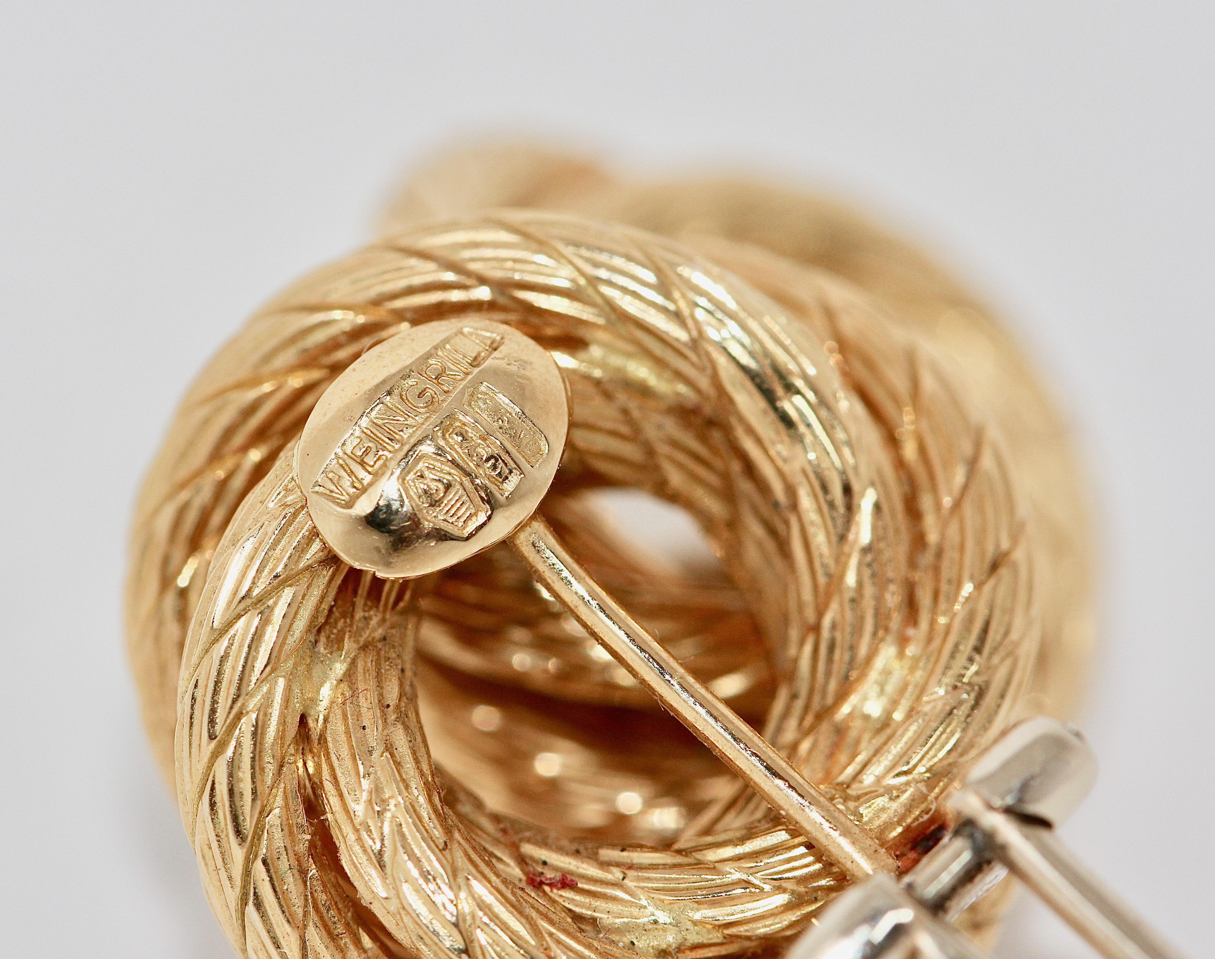 Bezaubernde Damen-Ohrringe im Spiral-Design, 18 Karat Gold von Carlo Weingrill im Zustand „Hervorragend“ im Angebot in Berlin, DE