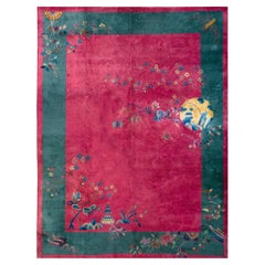 Enchanting Magneta Background Color Modern Design Antique Chinese Art Deco Rug Enchanting Magneta Background Color Modern Design Antique Chinese Art Deco Rug