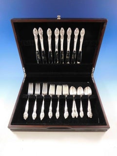 Enchanting Orchid by Westmorland Sterling Silver Flatware Set Service 32 Pieces